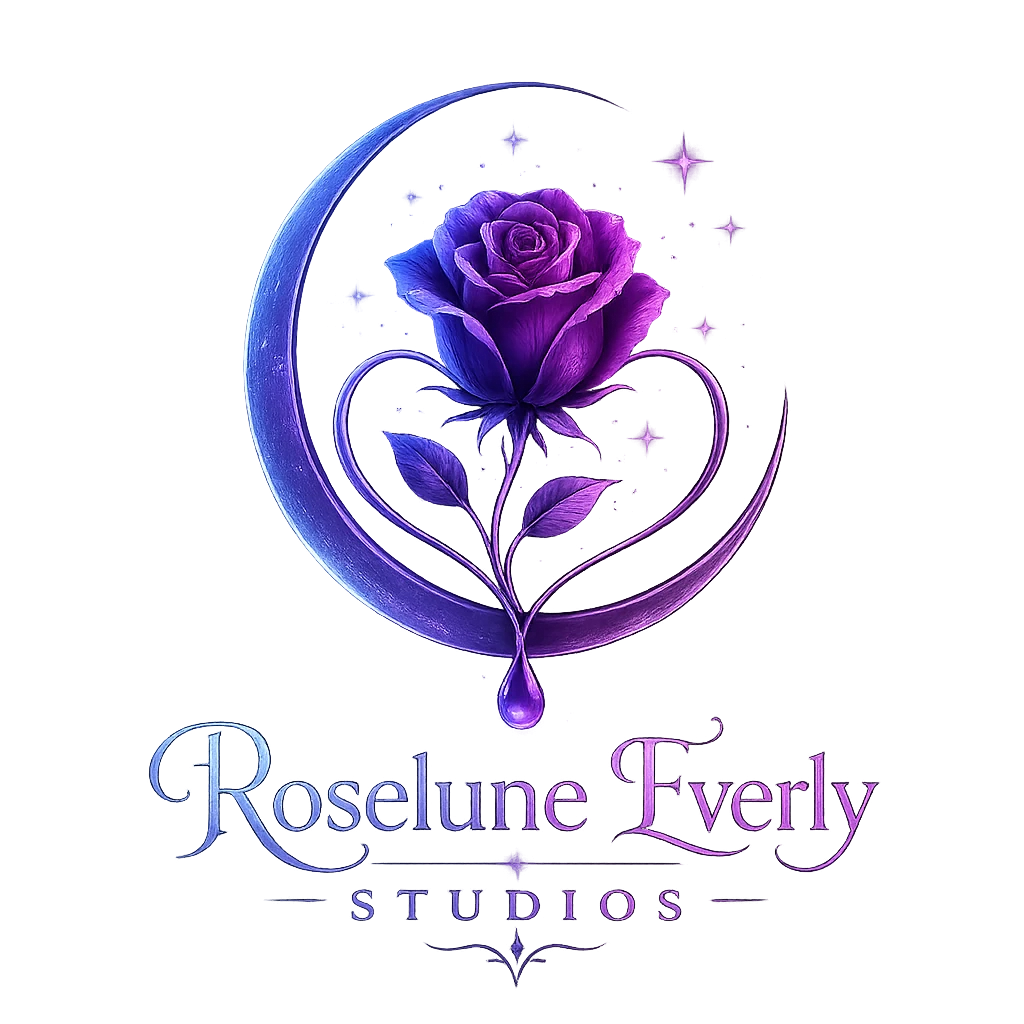 Roselune Everly Studios official logo.